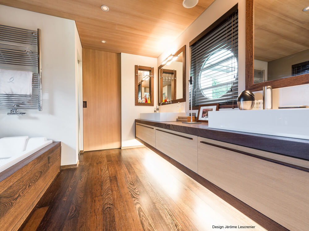 salle de bain en bois